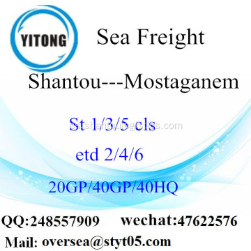 Mar de puerto de Shantou flete a Mostaganem